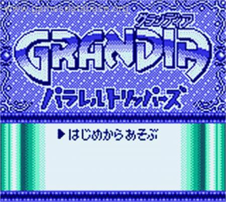 Cover Grandia - Parallel Trippers for Game Boy Color